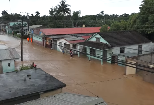 Inundaciones y daños por lluvias en Cuba