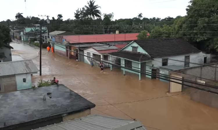 Inundaciones y daños por lluvias en Cuba