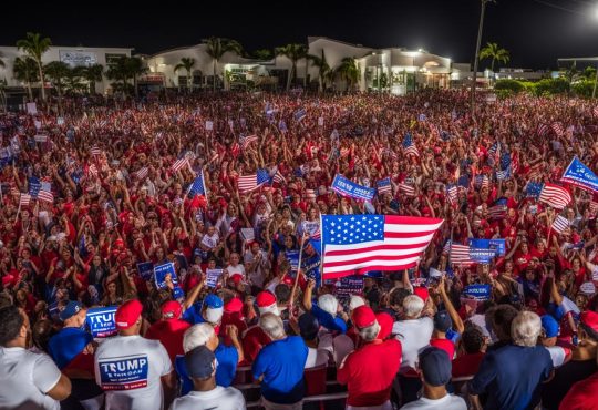 Florida, noche republicana con Donald Trump en Hialeah