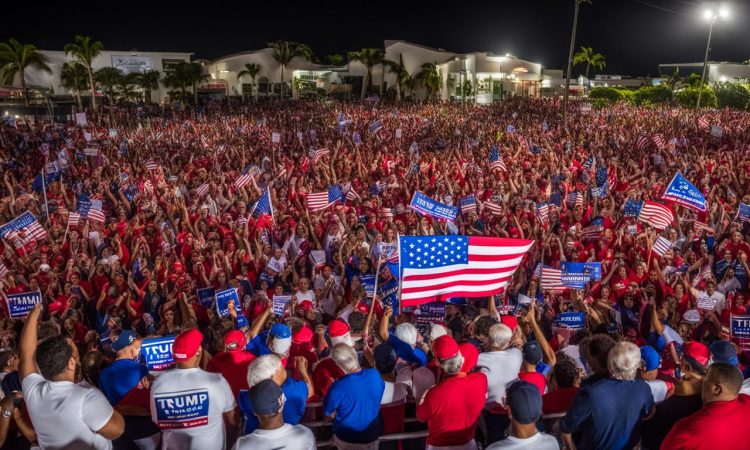 Florida, noche republicana con Donald Trump en Hialeah