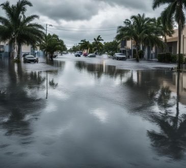 fuertes lluvias en hialeaw provocan inundaciones