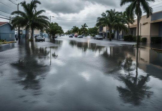 fuertes lluvias en hialeaw provocan inundaciones