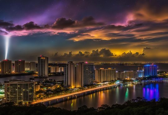 luces voladoras aparecieron en el condado Broward durante la noche del domingo